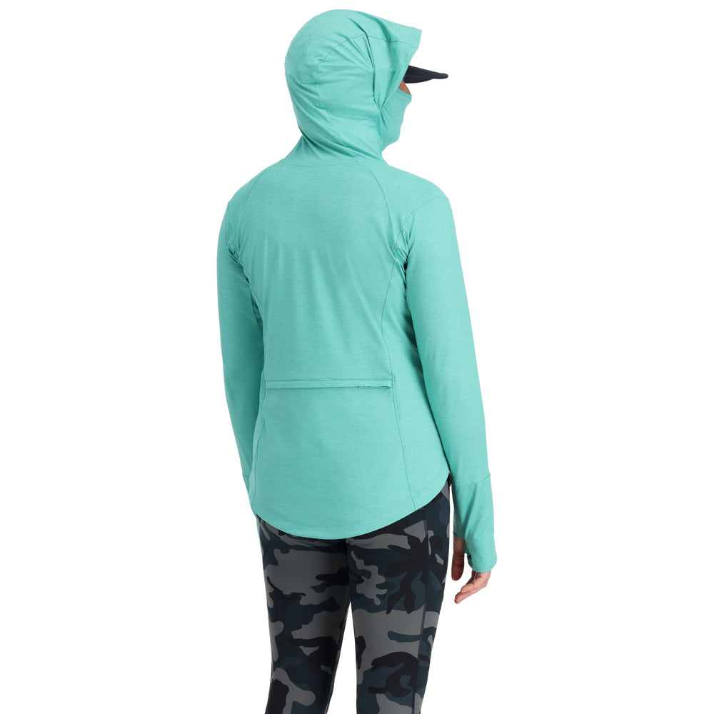 Simms Women's SolarFlex Cooling Hoody - Sale, Gulf Blue, view 2