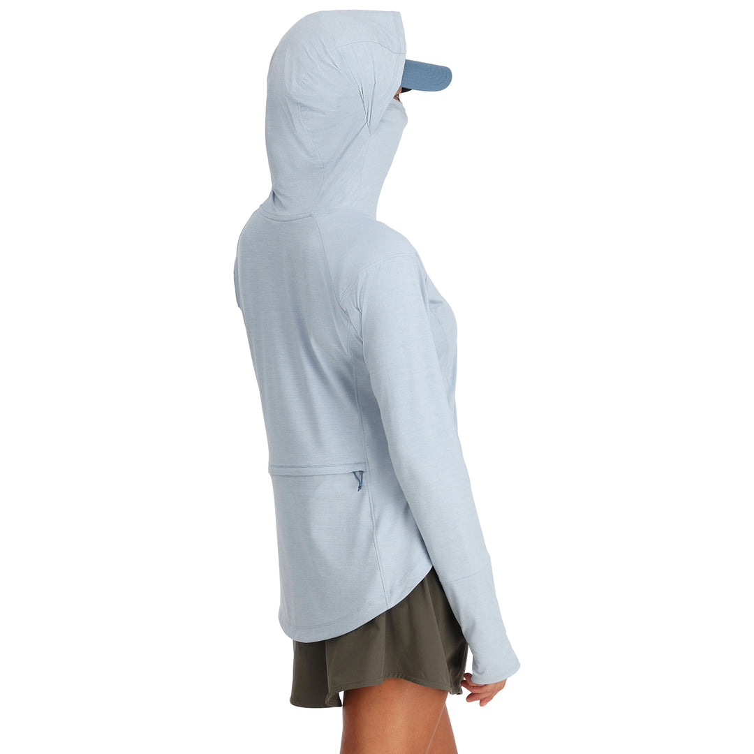 Simms Women's SolarFlex Cooling Hoody - Sale, Steel Blue, view 3