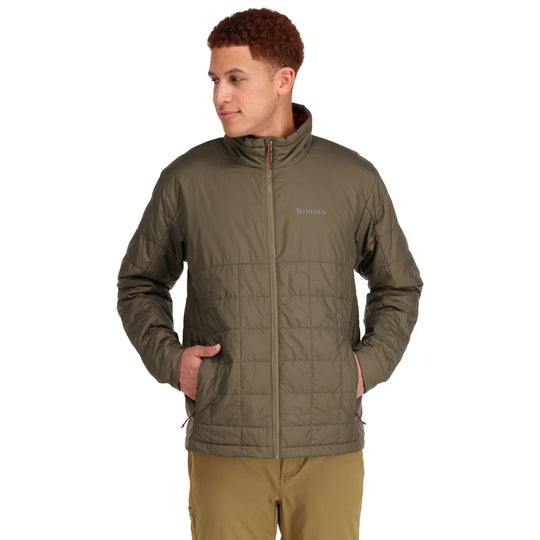 Simms Men's Fall Run Collared Jacket Sale, Dark Stone, view 6