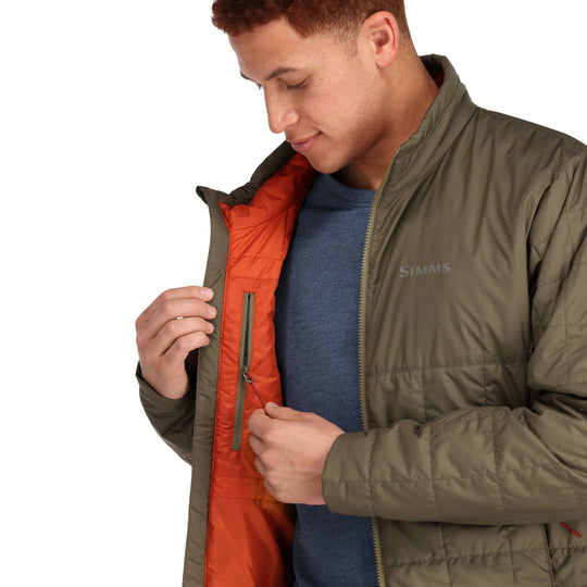Simms Men's Fall Run Collared Jacket Sale, Dark Stone, view 7
