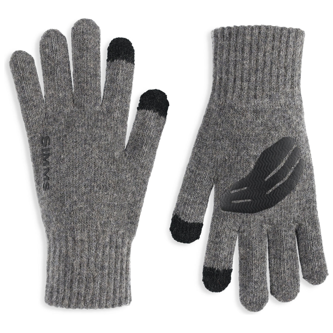Simms Wool Full Finger Glove, Steel