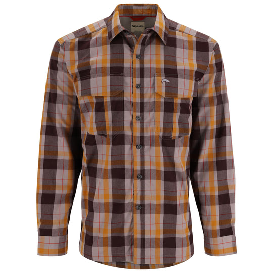 Simms Men's Coldweather LS Shirt Sale, Dolomite Logan Plaid