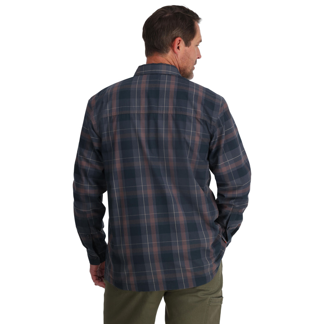Simms Men's Coldweather LS Shirt Sale, Selvedge Logan Plaid, view 4