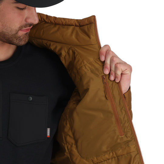 Simms Men's Fall Run Collared Jacket Sale, Cobia, view 4