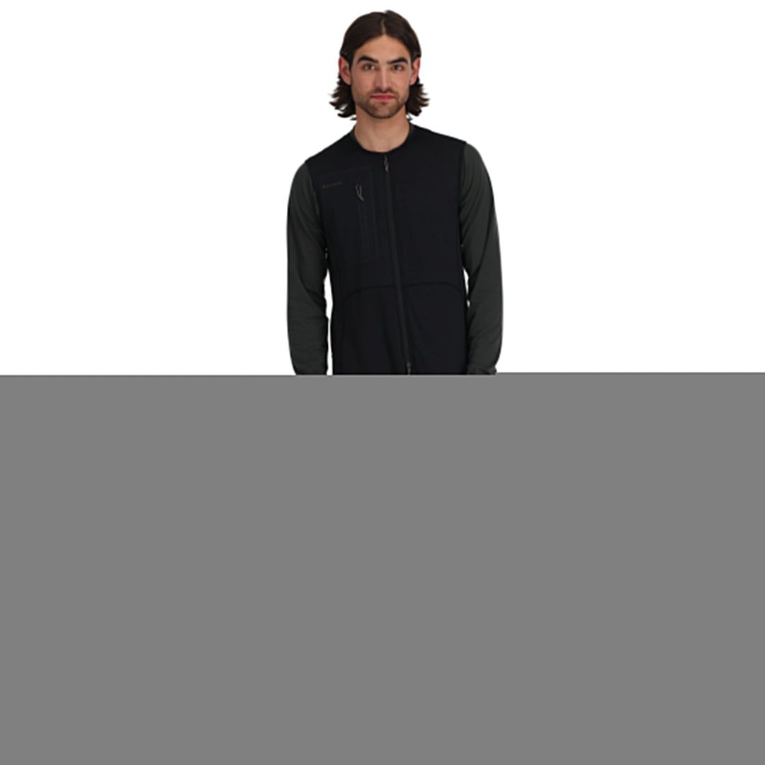 Simms Men's Fleece Midlayer Bib Sale, Black, view 3