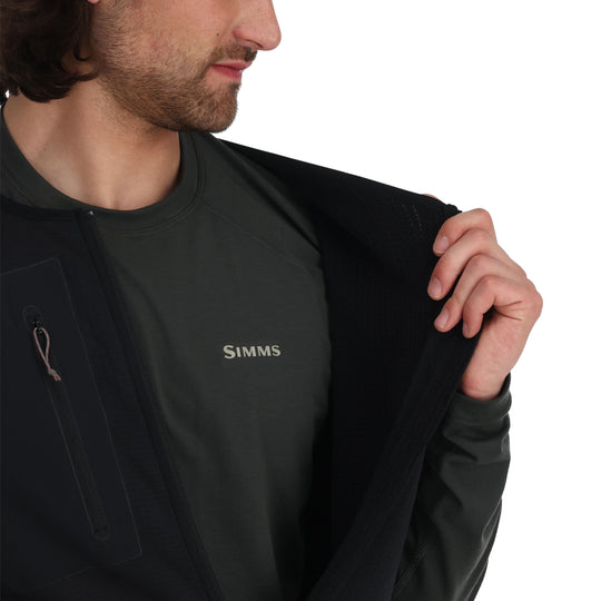 Simms Men's Fleece Midlayer Bib Sale, Black, view 5