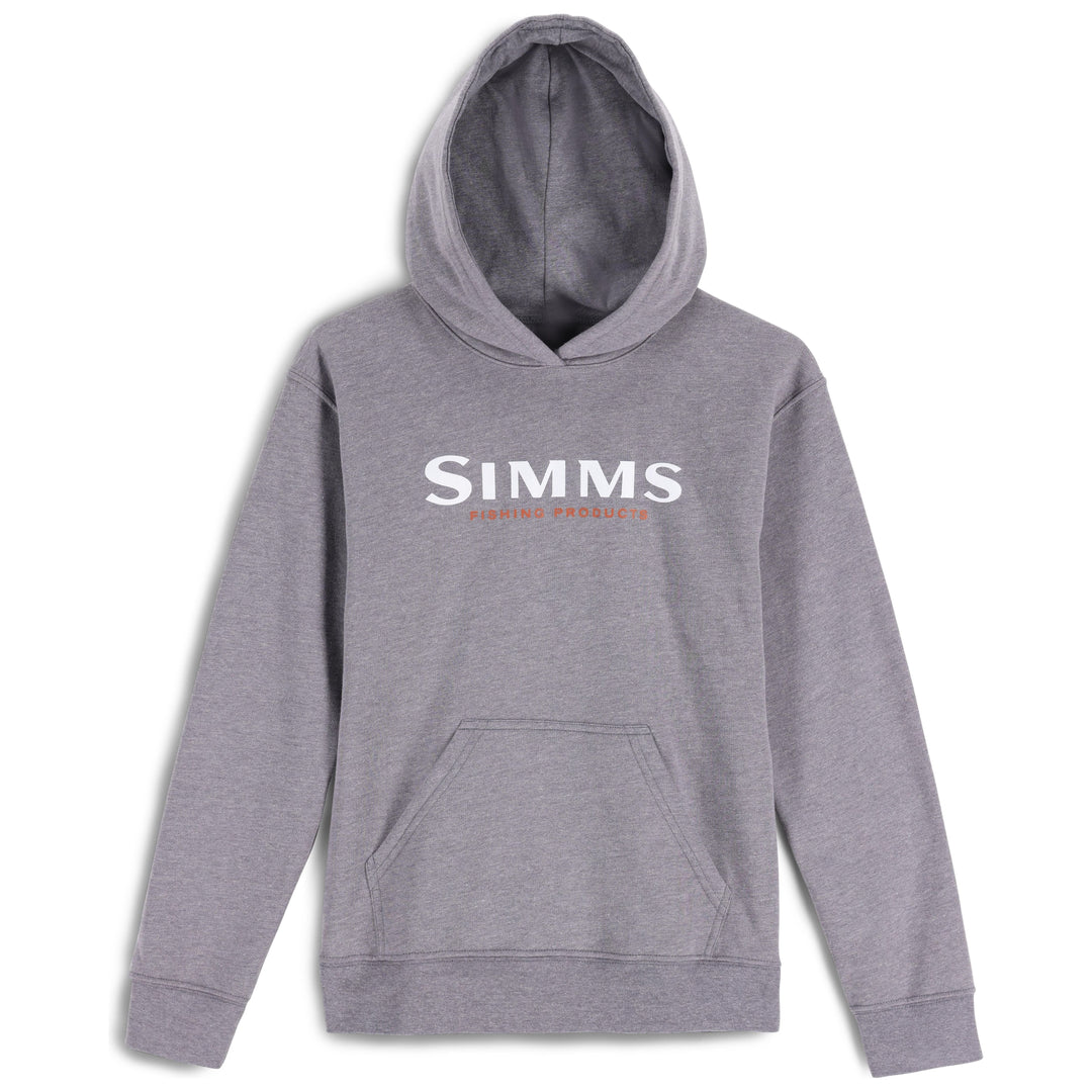 Simms Kid's Logo Hoody Sale, Athletic Heather
