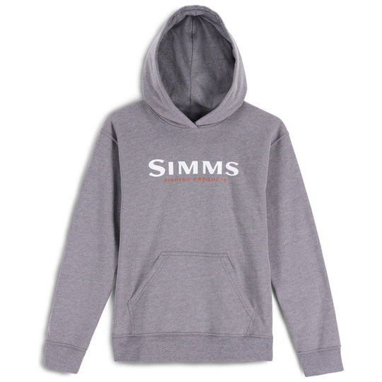 Simms Kid's Logo Hoody Sale, Athletic Heather