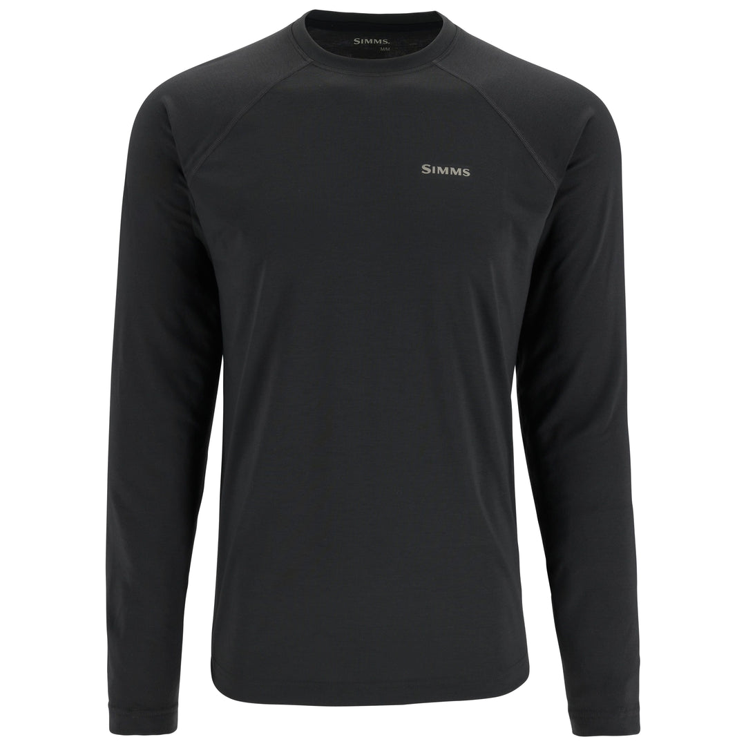 Simms Men's Lightweight Baselayer Top Sale, Carbon, from above