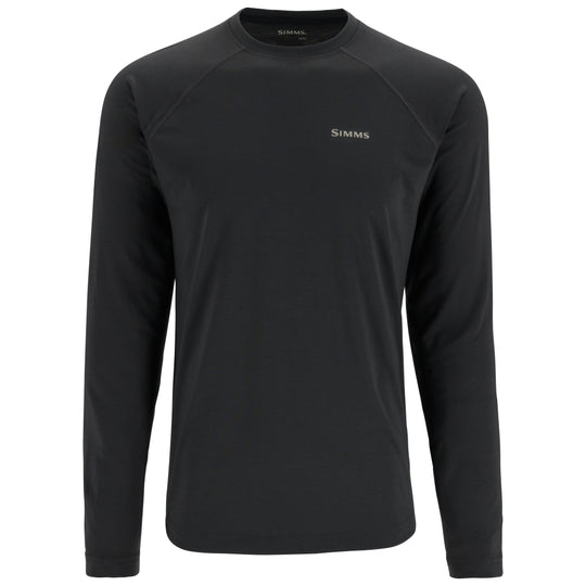 Simms Men's Lightweight Baselayer Top Sale, Carbon, from above