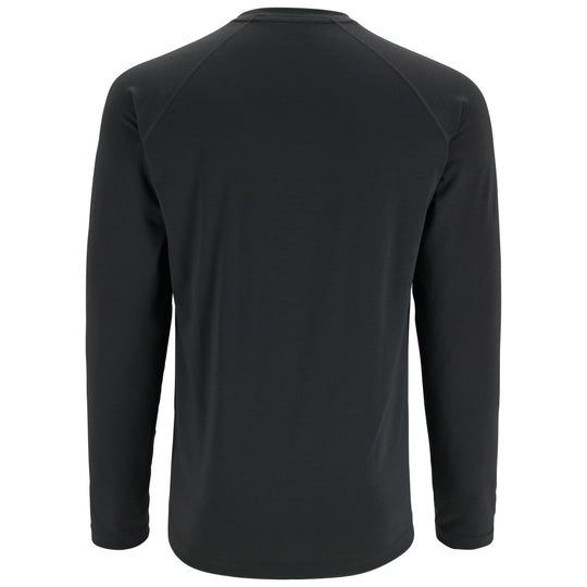 Simms Men's Lightweight Baselayer Top Sale, Carbon, from above, view 2