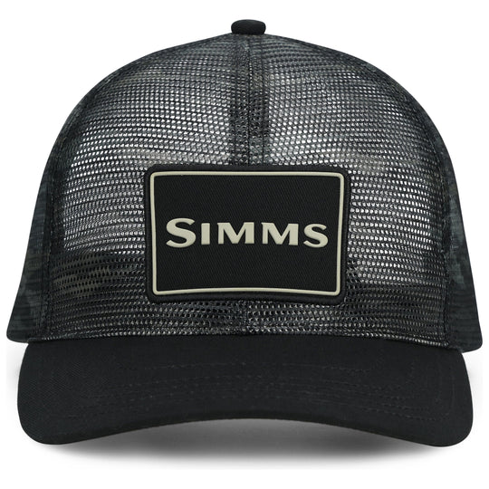 Simms Mesh All-Over Trucker Sale, Tiger Camo Black/Dark Gunmetal