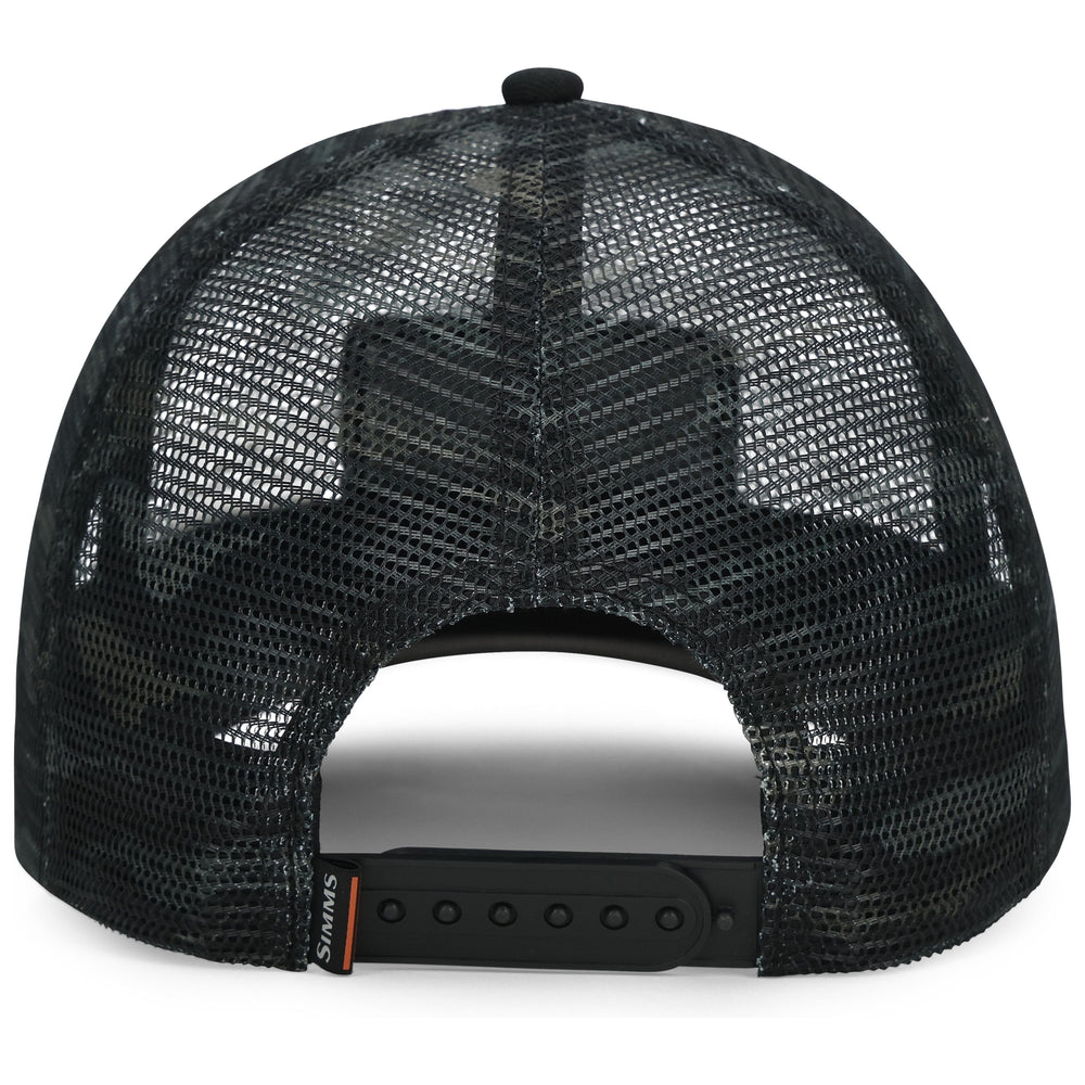 Simms Mesh All-Over Trucker Sale, Tiger Camo Black/Dark Gunmetal, view 2