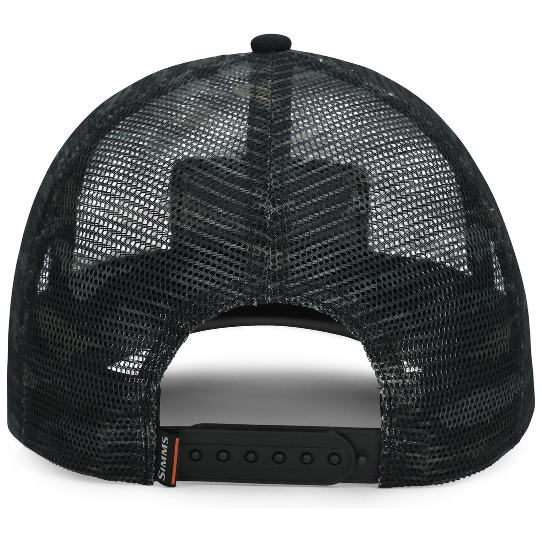 Simms Mesh All-Over Trucker Sale, Tiger Camo Black/Dark Gunmetal, view 2