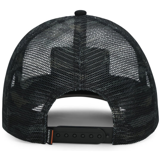 Simms Mesh All-Over Trucker Sale, Tiger Camo Black/Dark Gunmetal, view 2
