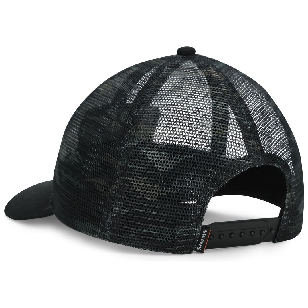 Simms Mesh All-Over Trucker Sale, Tiger Camo Black/Dark Gunmetal, view 3