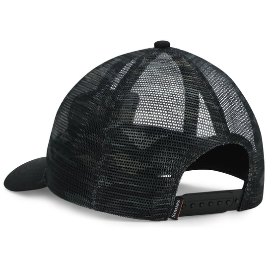 Simms Mesh All-Over Trucker Sale, Tiger Camo Black/Dark Gunmetal, view 3