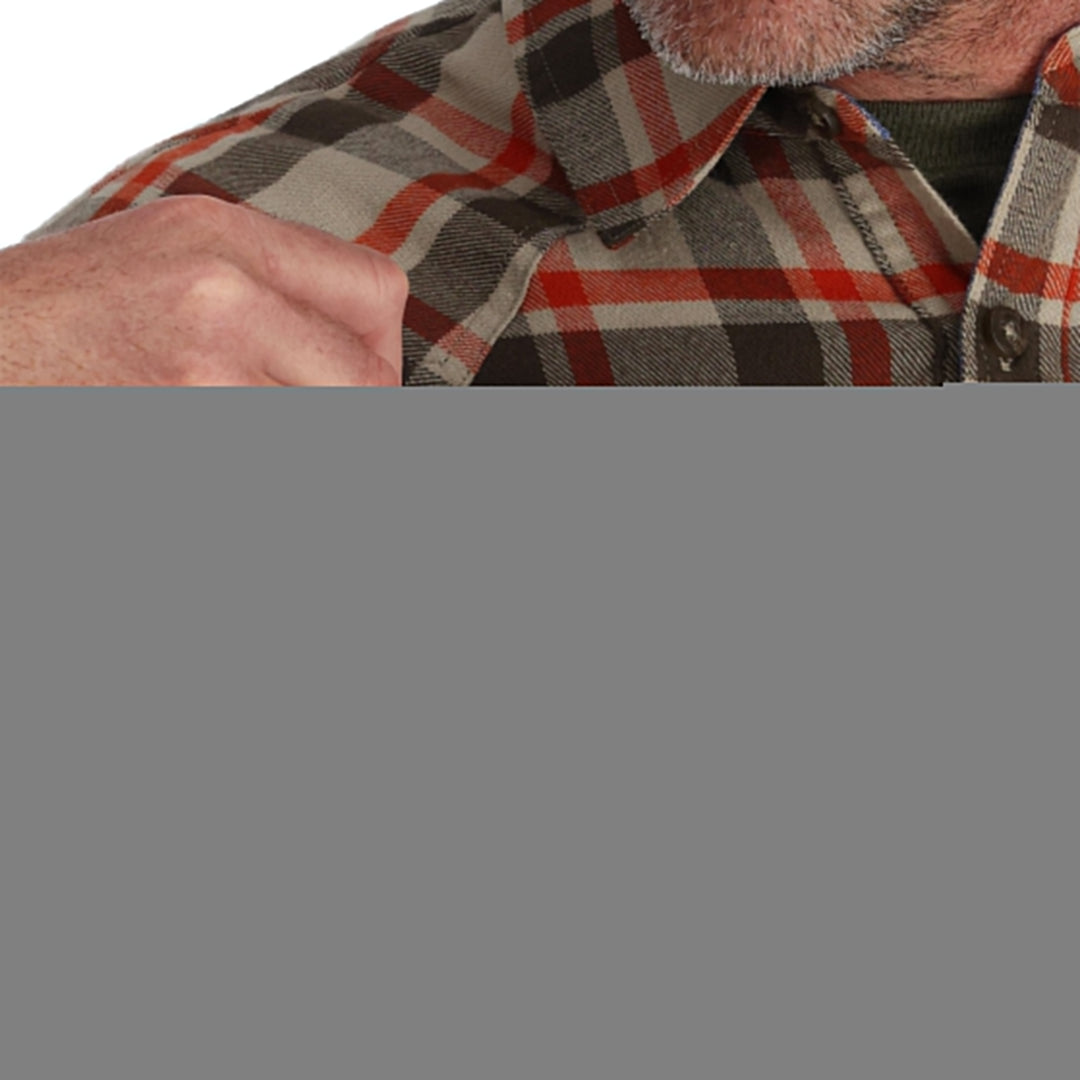 Simms Men's Santee Flannel Sale, Stone Shadow Box Plaid, view 3