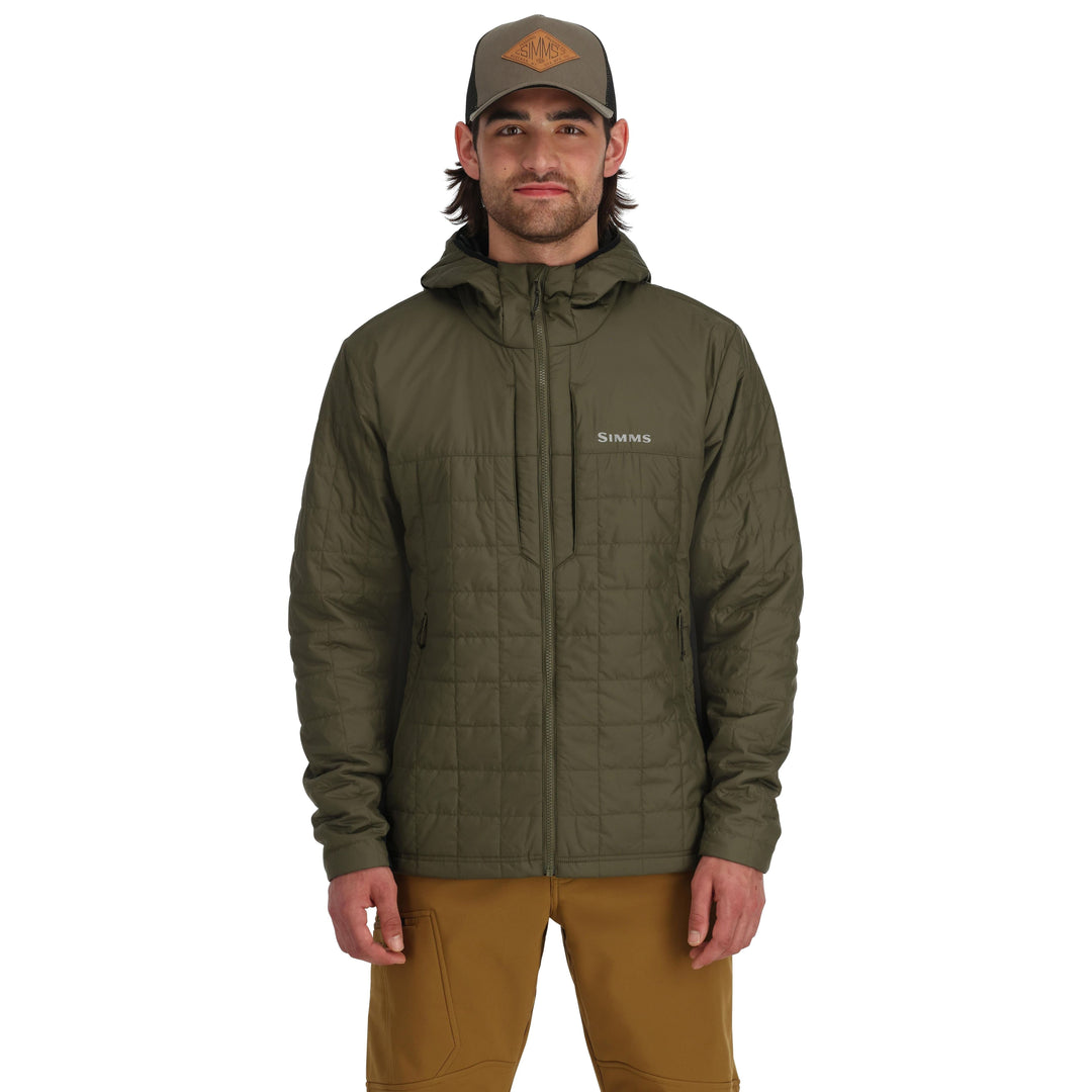 Simms Men's Fall Run Hybrid Hoody Sale, Loden, view 3