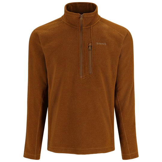 Simms Men's Rivershed-Half Zip Sale, Cobia Heather