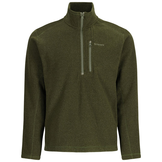Simms Men's Rivershed-Half Zip Sale, Riffle Heather