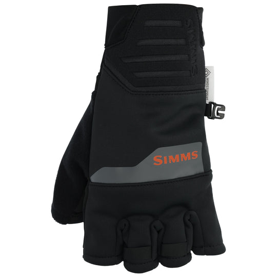 Simms WINDSTOPPER Half-Finger Glove Sale, Black