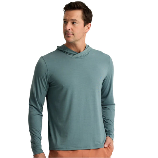 Free Fly Men's Elevate Lightweight Hoodie, Stormy Sea