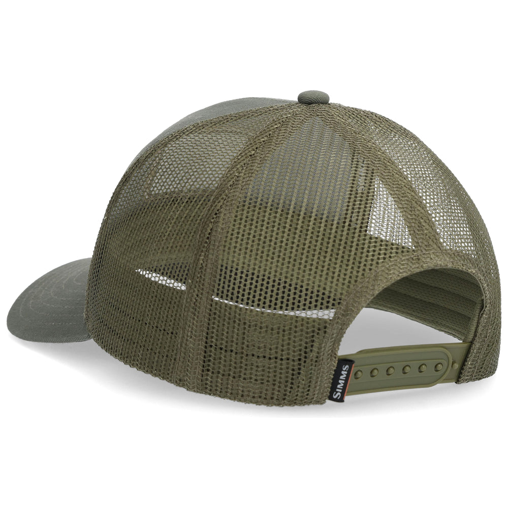 Simms Double Haul Icon Trucker, Smokey Olive, view 2