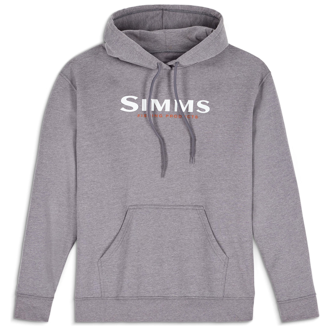 Simms Unisex Logo Hoody, Grey Heather