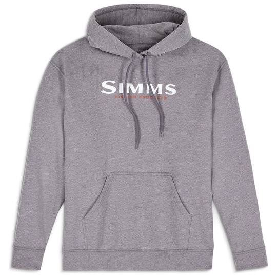 Simms Unisex Logo Hoody, Grey Heather