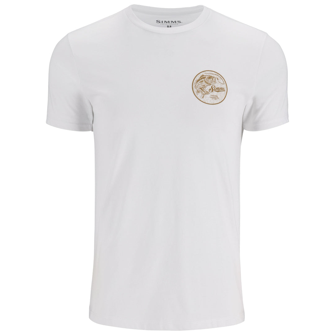 Simms Men's Nostalgic Bass T-Shirt Sale, White