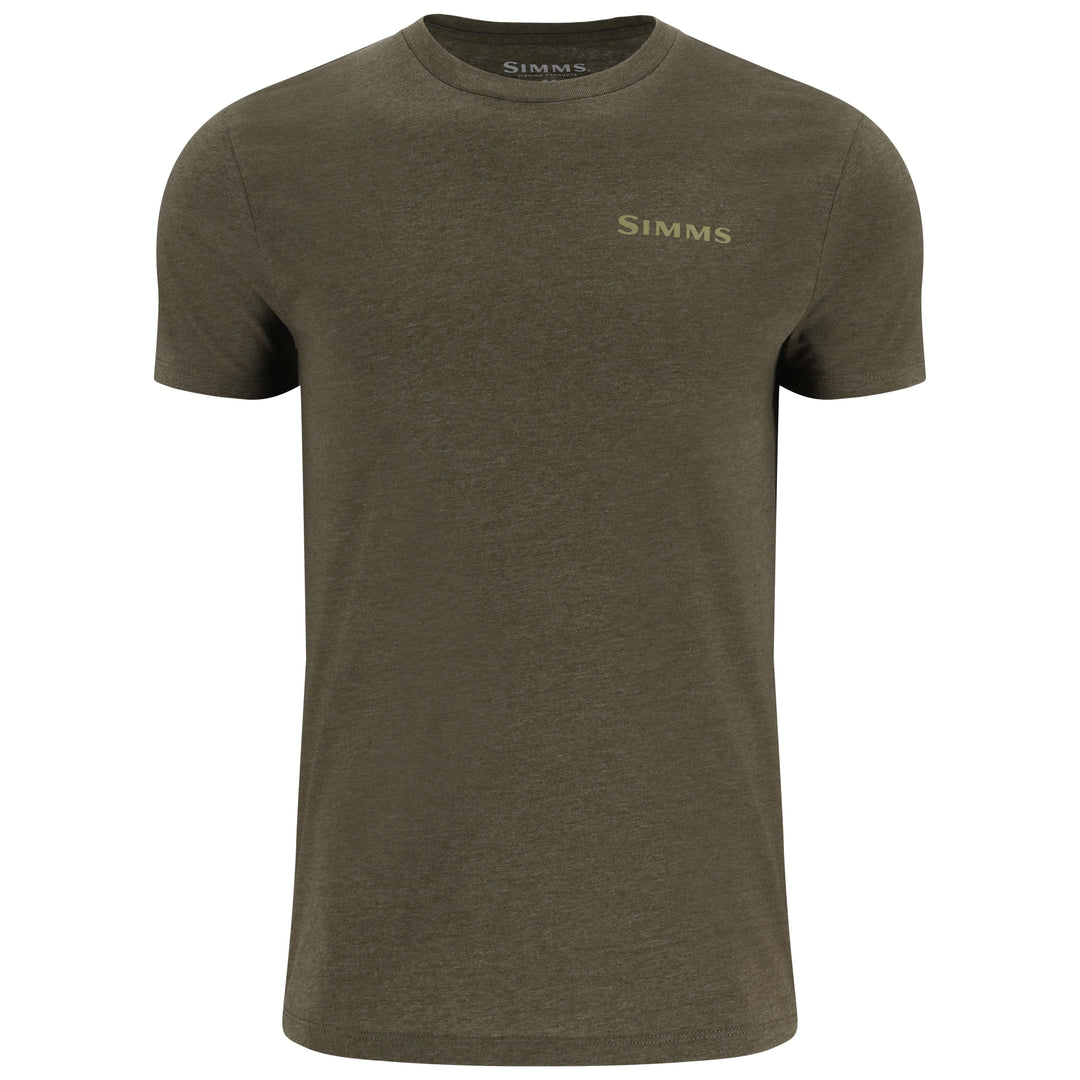 Simms Men's Walleye Scene T-Shirt Sale, Military Heather