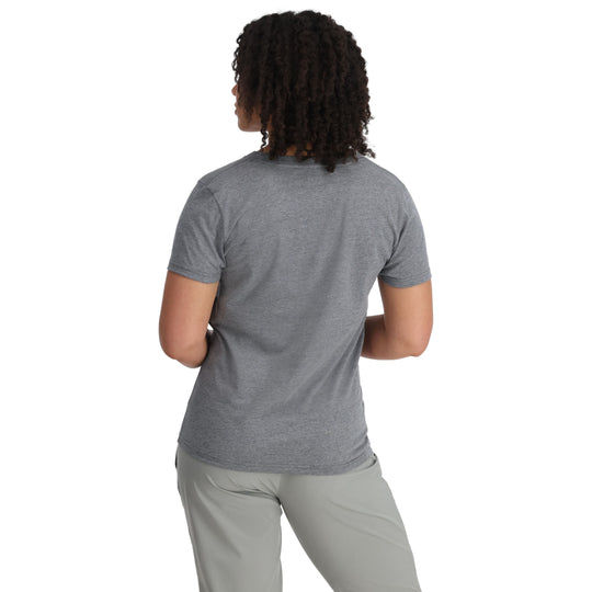 Simms Women's Nostalgic Bass T-Shirt Sale, Athletic Heather, view 4