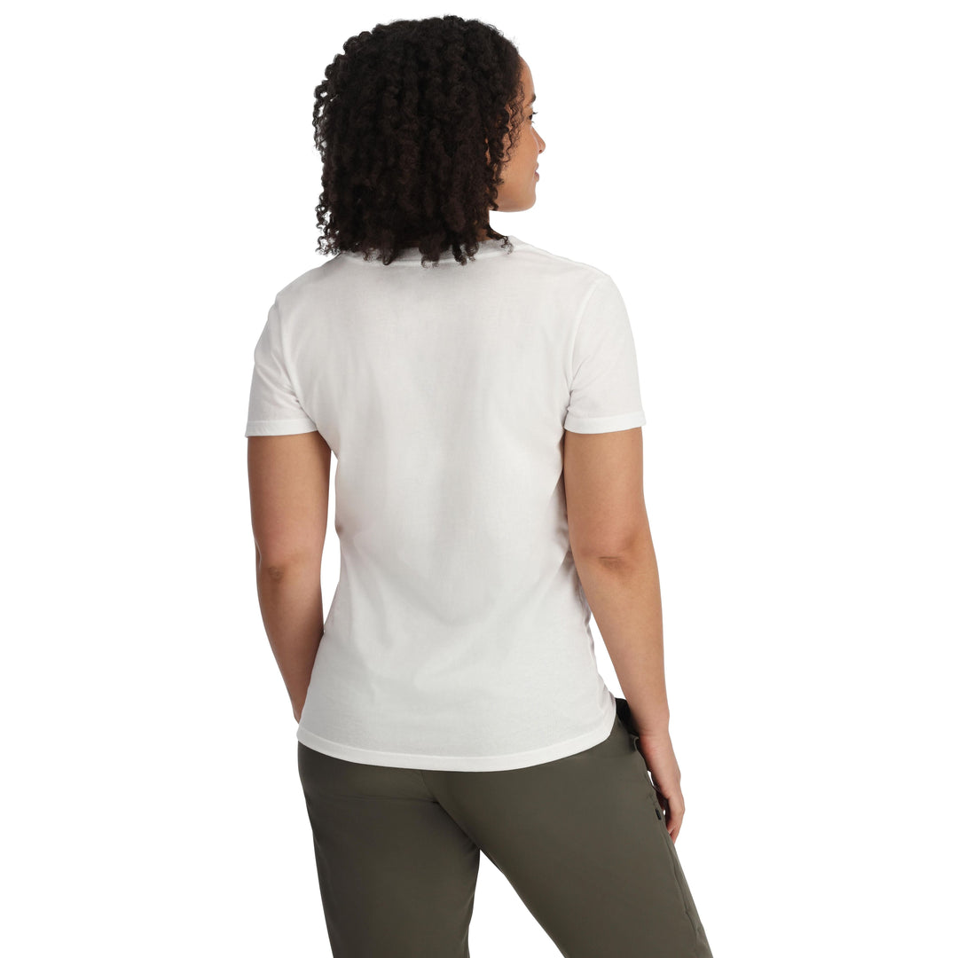 Simms Women's Nostalgic Bass T-Shirt Sale, White, view 4