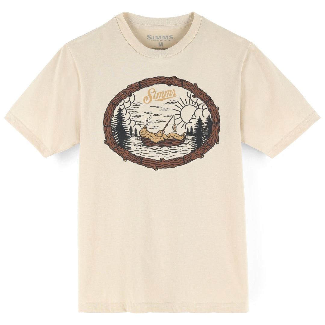 Simms Kid's Lazy Bear T-Shirt Sale, Natural
