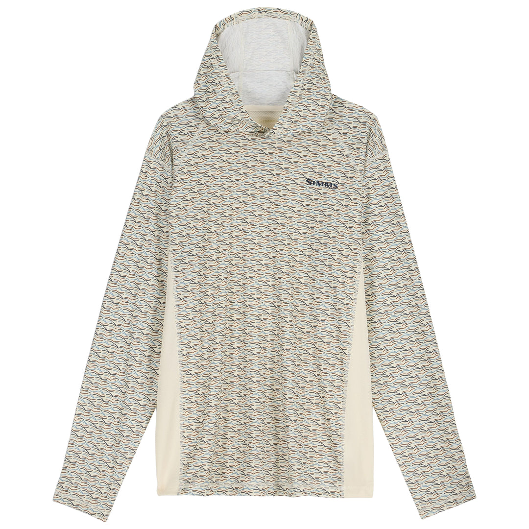 Simms Men's Challenger Solar Hoody, Wave Tallow