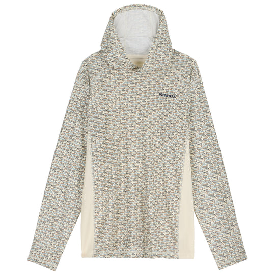 Simms Men's Challenger Solar Hoody, Wave Tallow