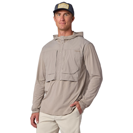 Simms Men's Latitude BiComp Hoody, Dolomite, view 2