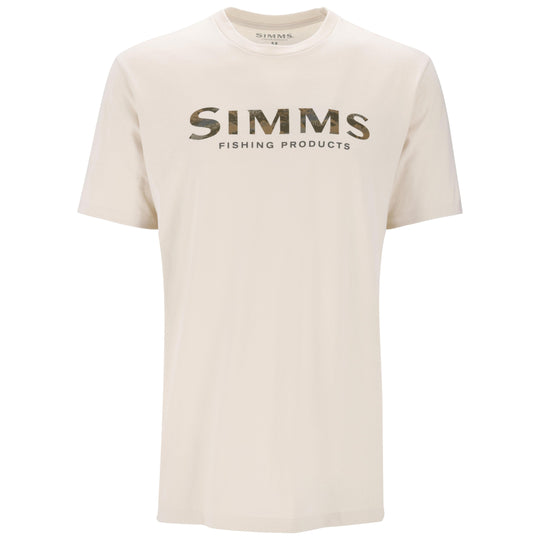 Simms Men's Shroud Fill Logo T-Shirt Natural Image 01