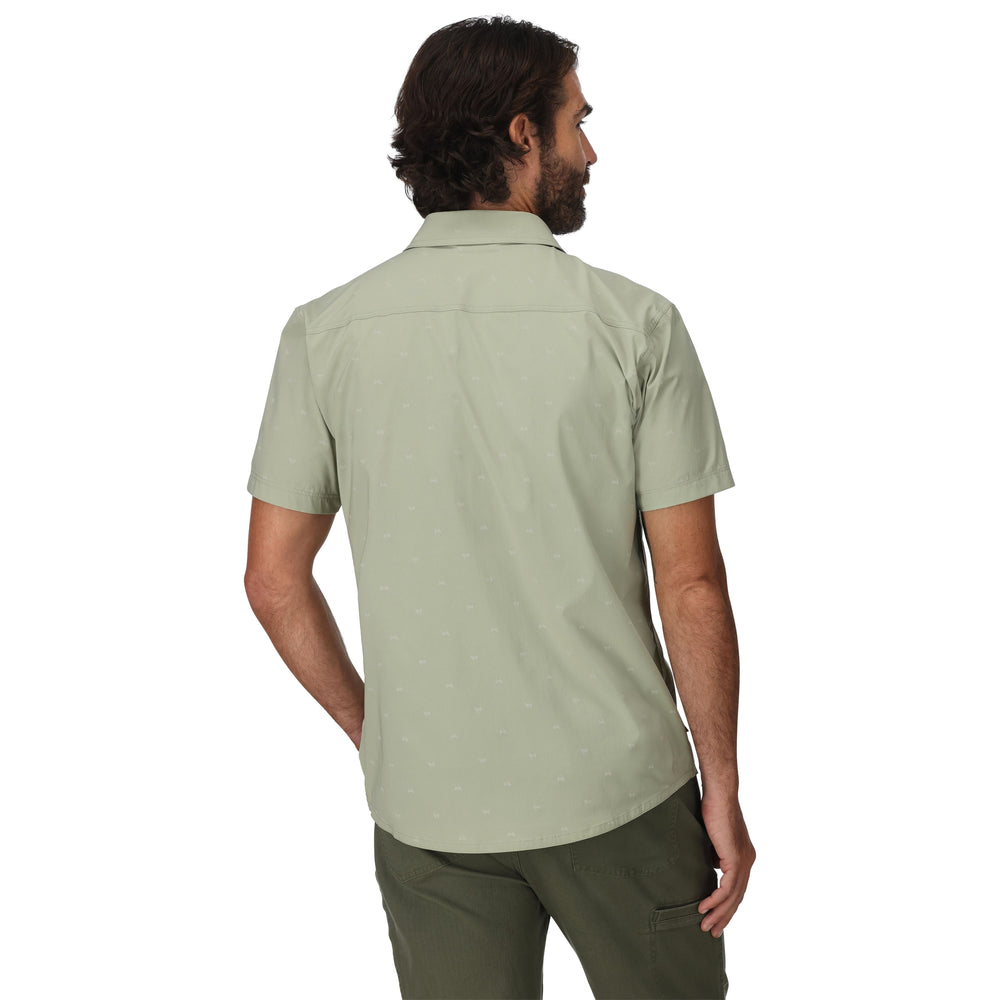 Simms Men's Stone Cold SS Shirt Fishtail Pale Pine Image 02