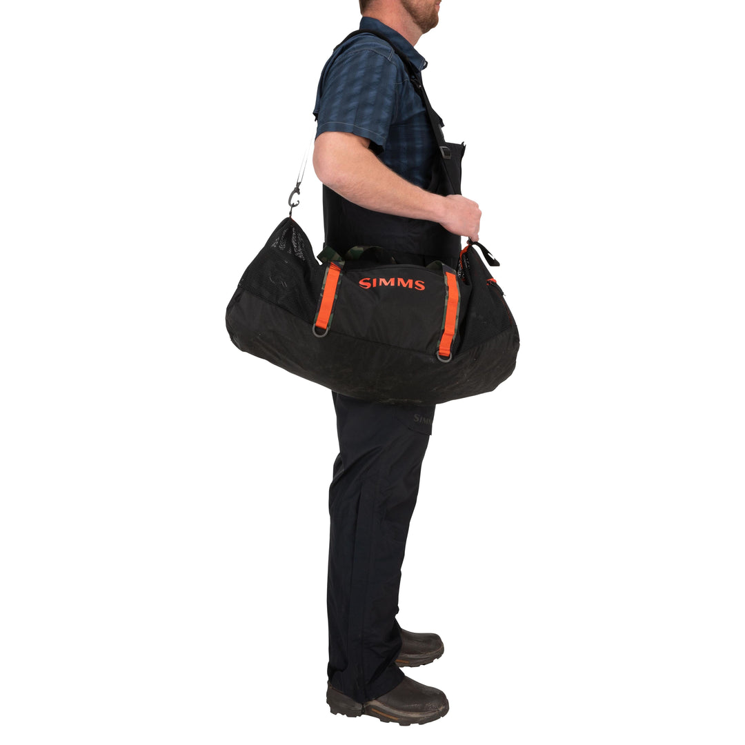 Simms Challenger Mesh Duffel 60L, Black, view 5