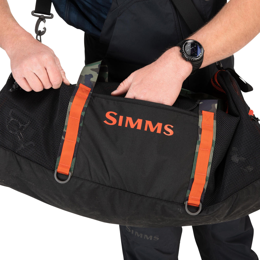 Simms Challenger Mesh Duffel 60L, Black, view 8