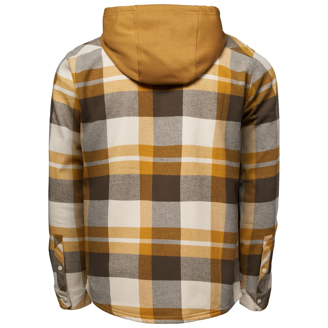 Simms Men's Coldweather Hooded Shacket, Fitzgerald Plaid: Hickory, view 2