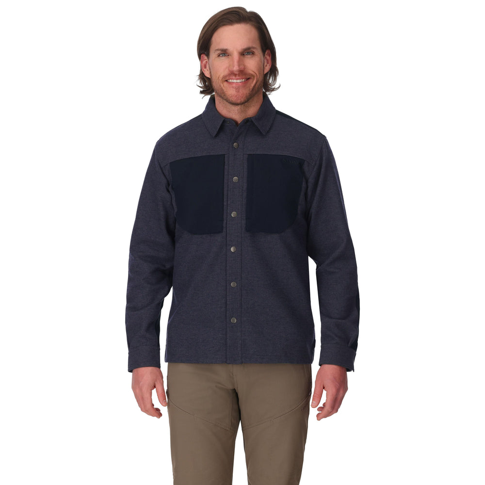 Simms Men's Confluence Overshirt, Slate, view 2