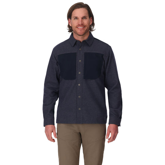 Simms Men's Confluence Overshirt, Slate, view 2