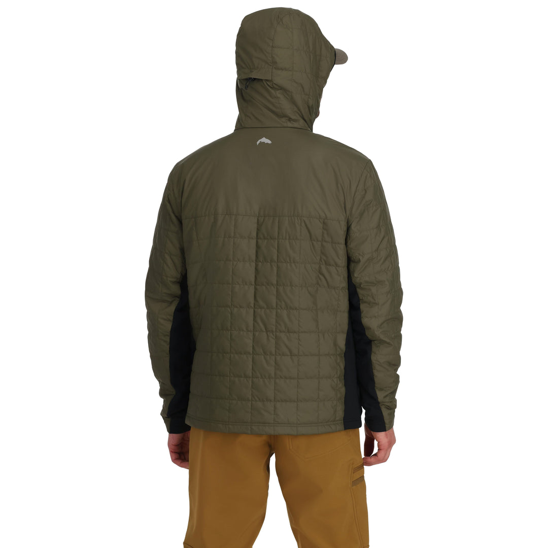 Simms Men's Fall Run Hybrid Hoody, Loden, view 4