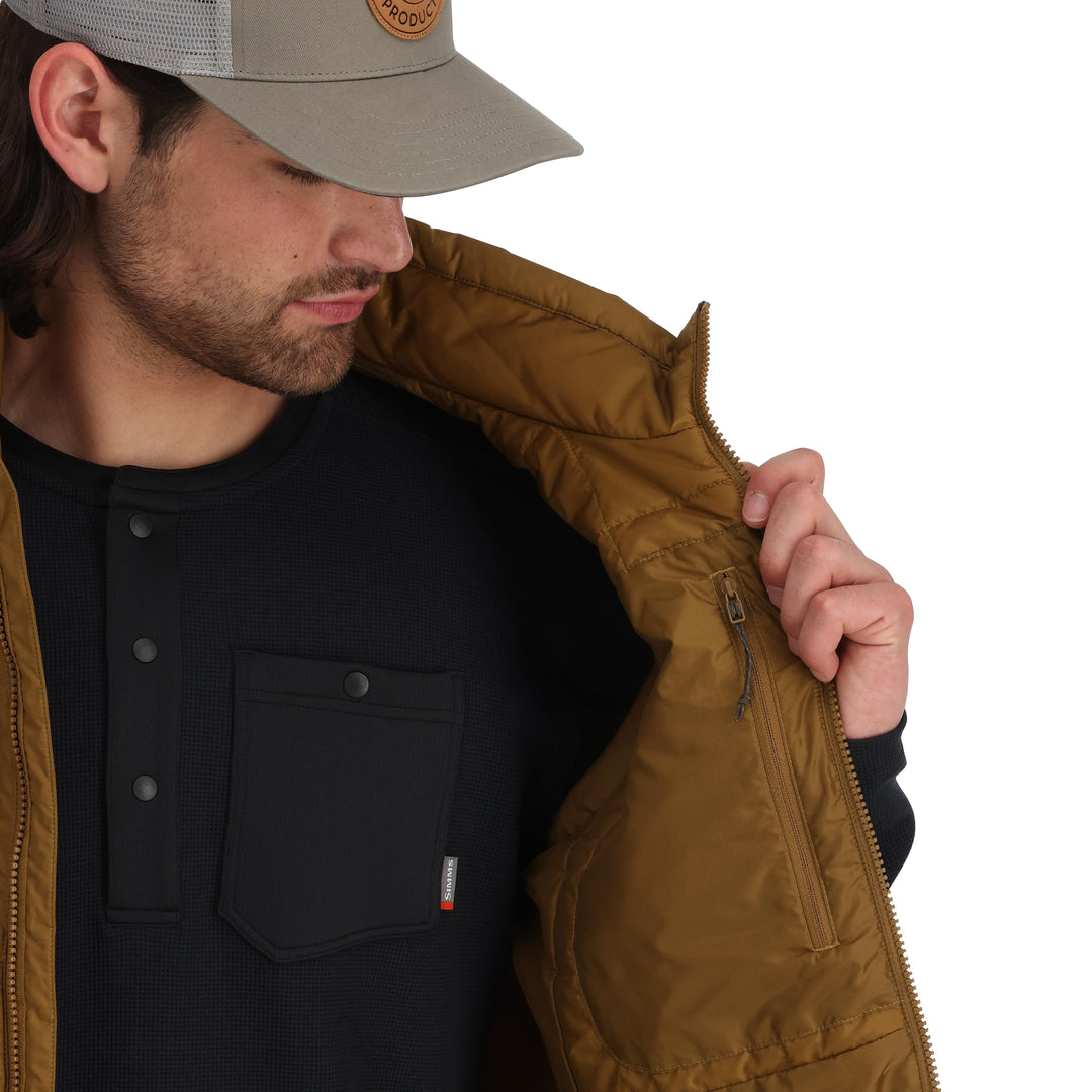 Simms Men's Fall Run Insulated Vest, Bronzeback, view 5