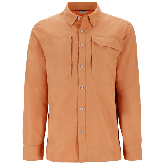 Simms Men's Guide Shirt, Orange Maple