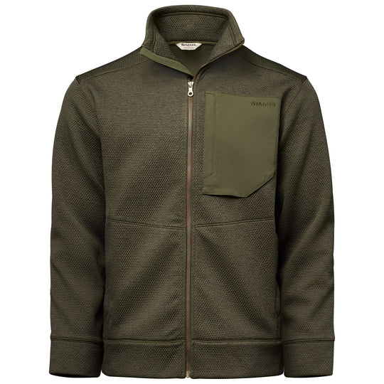 Simms Men's Harbor Fleece, Loden Heather