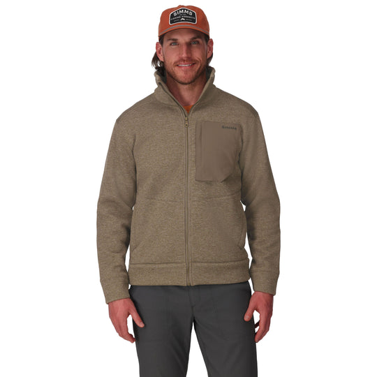 Simms Men's Harbor Fleece, Sturgeon Heather, view 2